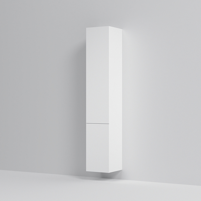 Шкаф-пенал для ванной 30 AM.PM Gem M90CHR0306WG навесной правый белый глянец