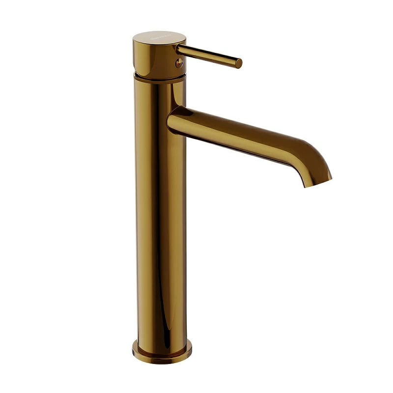 Смеситель для раковины (умывальника) Damixa Scandinavian Pure 360250600 высокий золото