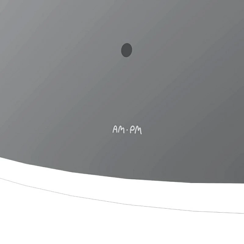 Зеркало с подсветкой в ванную закругленное 100 AM.PM Func M8FMOX1003SA с косметическим зеркалом сенсорное