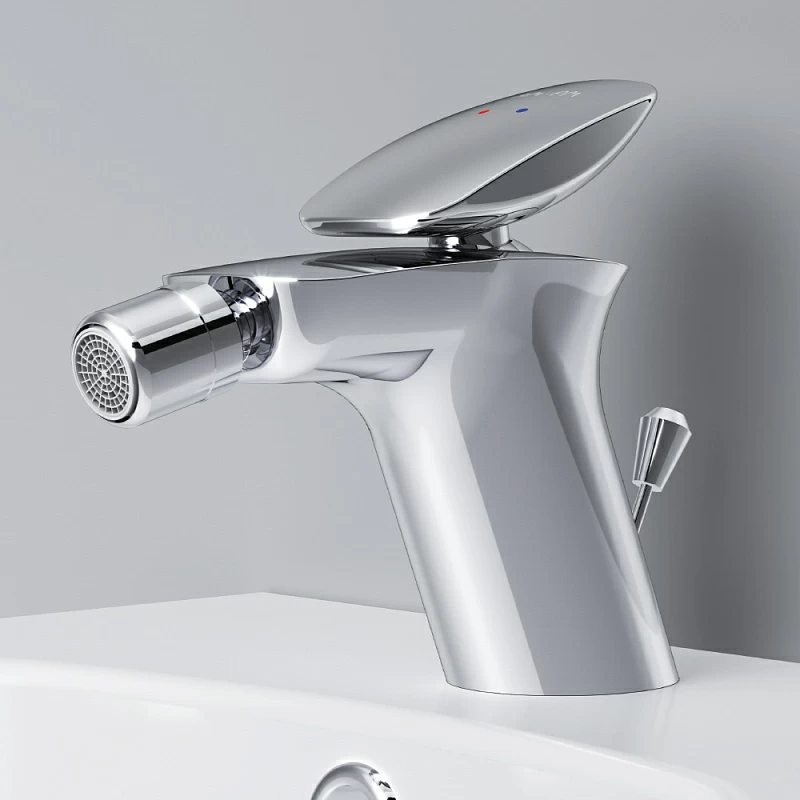 Биде подвесное AM.PM Inspire 2.0 C50A3411WH белый глянец + смеситель хром