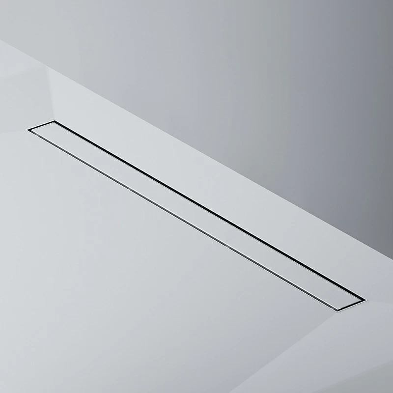 Душевой трап (лоток) 90 AM.PM MasterFlow W01SC-U11-090-04SB комбинированный затвор со стальной матовой решеткой под плитку