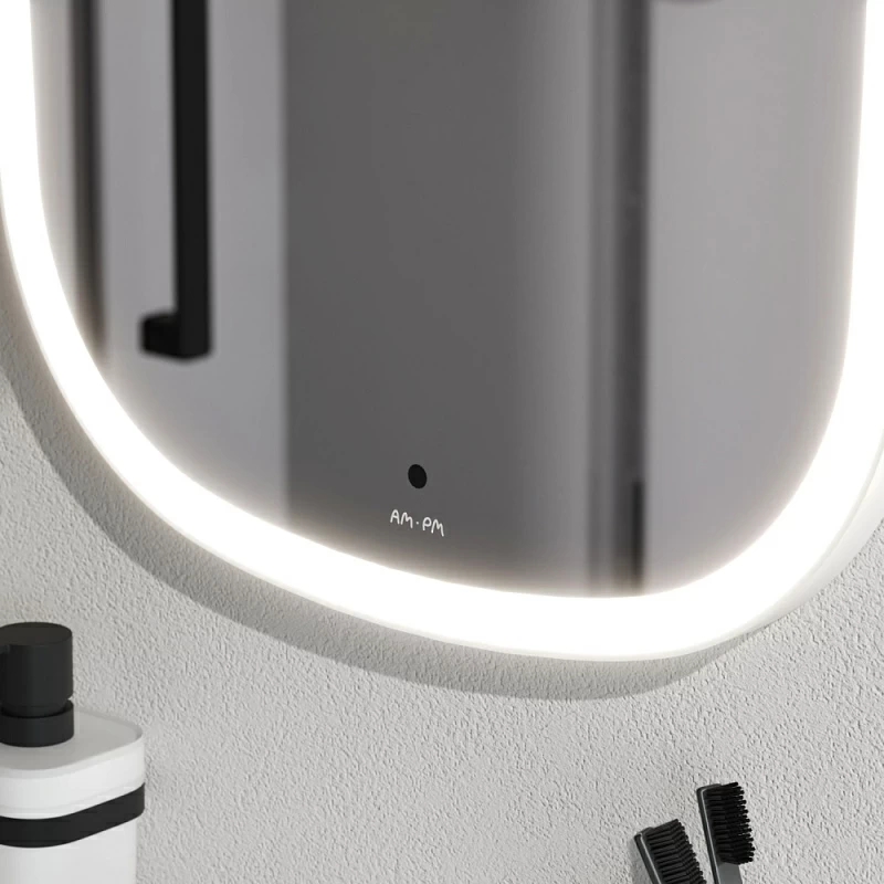 Зеркало с подсветкой в ванную закругленное 45 AM.PM Func M8FMOX0451WGH сенсорное