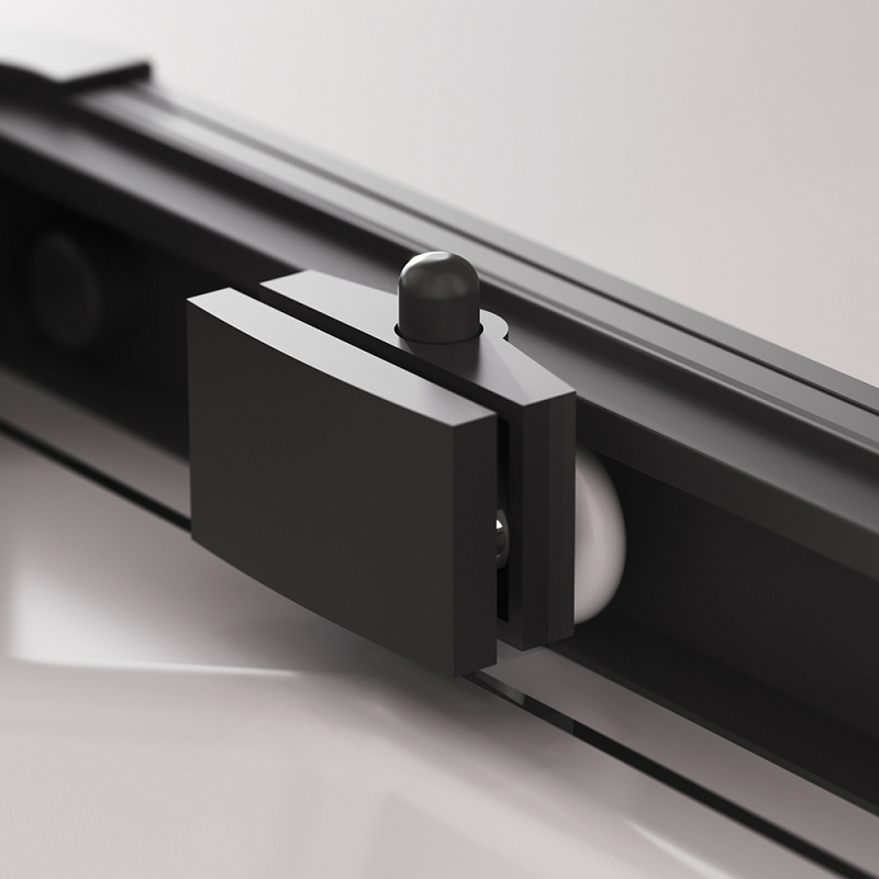 Душевое ограждение без поддона 100x100 AM.PM Above W9XG-403-100100-BT профиль черный