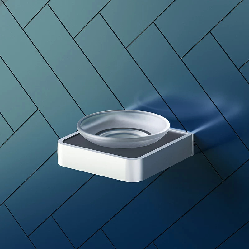 Мыльница стеклянная настенная Damixa Jupiter DA7734200 хром