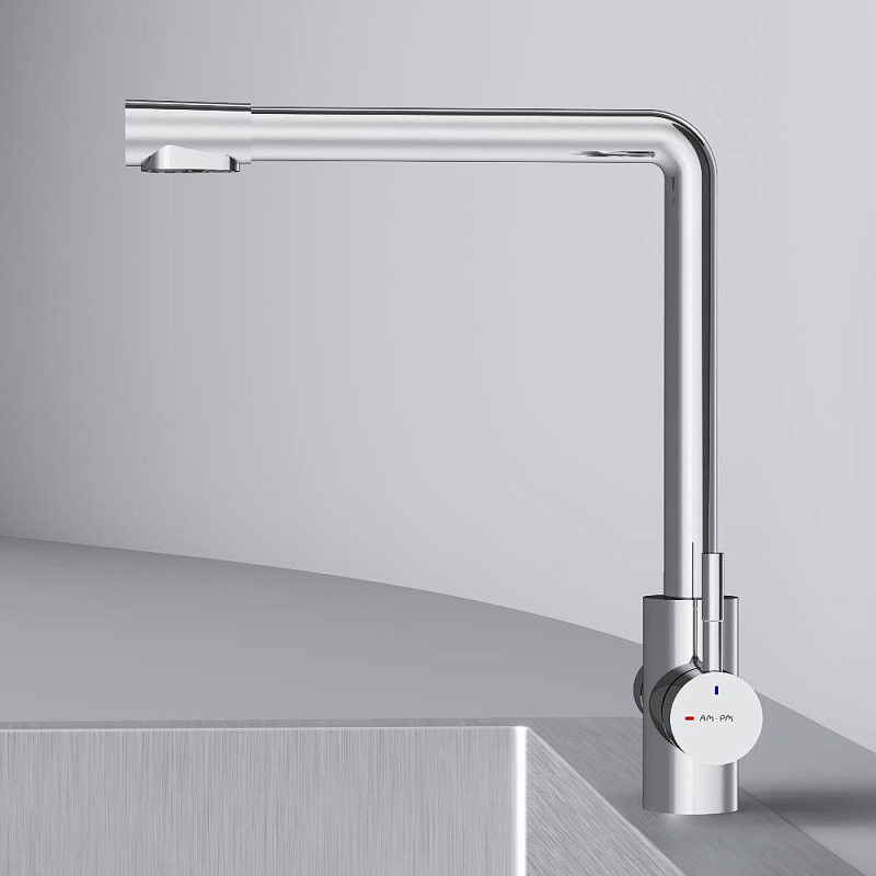 Смеситель для кухни AM.PM X-Joy S F85B05700 высокий, с каналом питьевой воды, хром