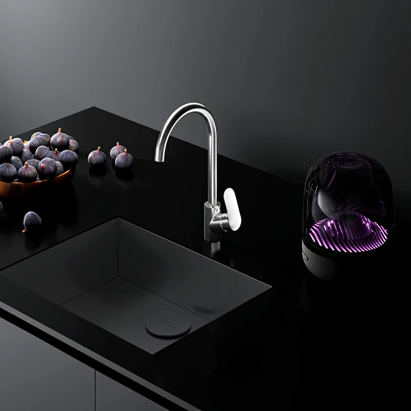 Смеситель для кухни AM.PM Like F8007711 высокий с каналом питьевой воды, сатин