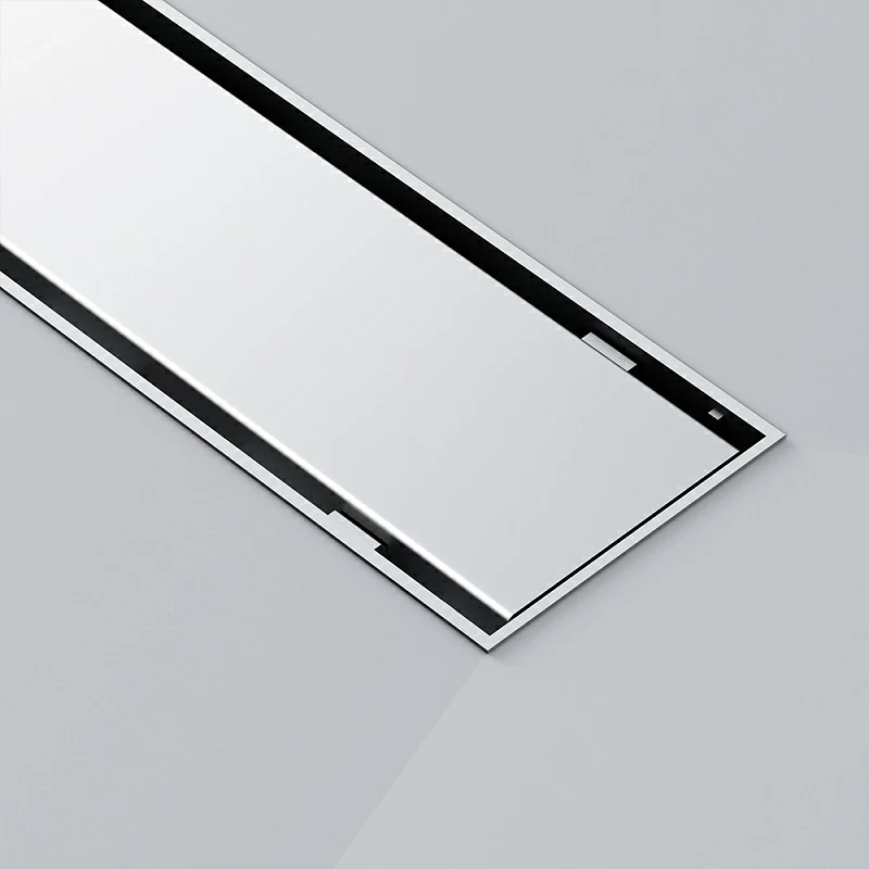 Душевой трап (лоток) 70 AM.PM PrimeFlow W02SC-U11-070-04SB комбинированный затвор со стальной матовой решеткой под плитку