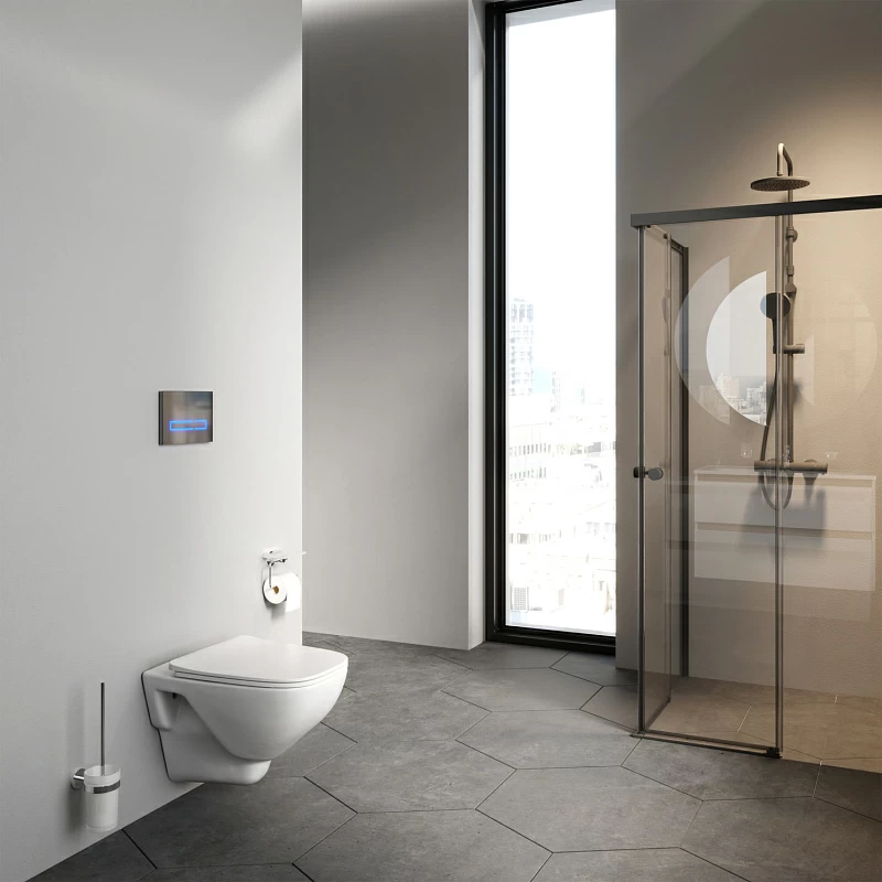 Унитаз подвесной AM.PM X-Joy C851701SC безободковый с сиденьем микролифт, белый