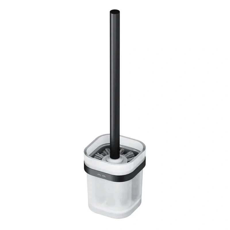 Ершик для унитаза AM.PM Func A8F33322 со стеклянной настенной подставкой, черный