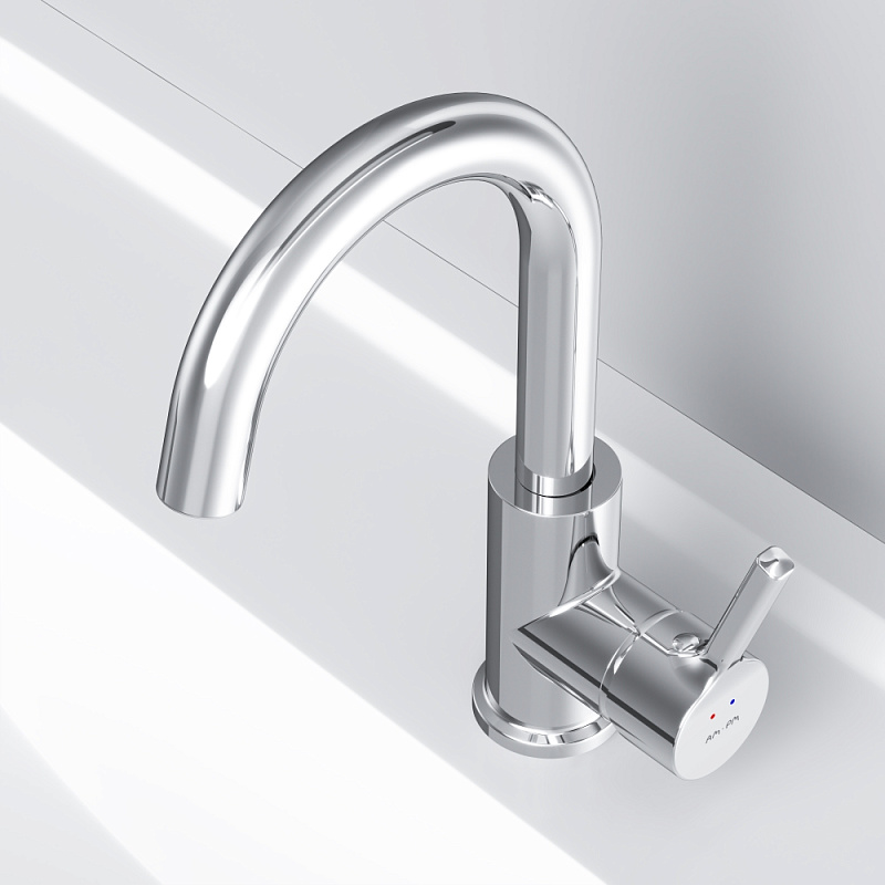 Смеситель для раковины (умывальника) AM.PM X-Joy S F85B02700 с поворотным изливом, хром