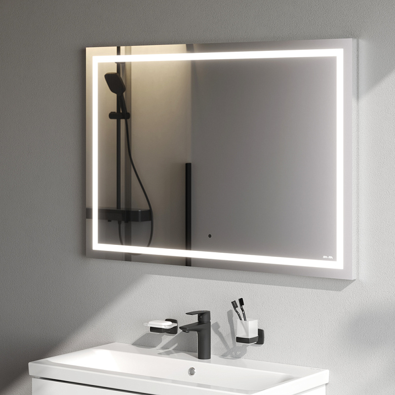 Зеркало с подсветкой в ванную прямоугольное 100 AM.PM Gem M91AMOX1001WG сенсорное