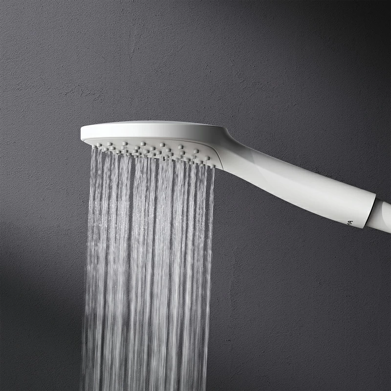 Душевая система AM.PM Gem F0790033 стойка с тропическим душем, белая