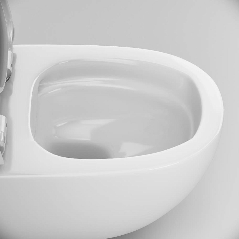 Унитаз подвесной AM.PM Awe C111700SC безободковый с сиденьем микролифт, белый