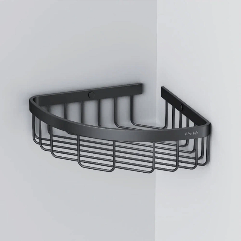 Полка в ванную угловая AM.PM Sense L A7452122 черная