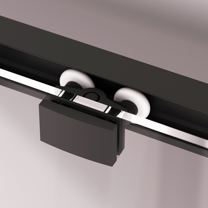 Душевое ограждение без поддона 100x100 AM.PM Above W9XG-403-100100-BT профиль черный