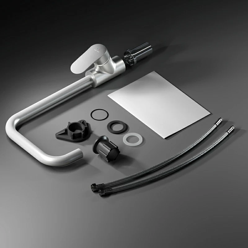 Смеситель для кухни AM.PM Like F8006011 высокий, сатин