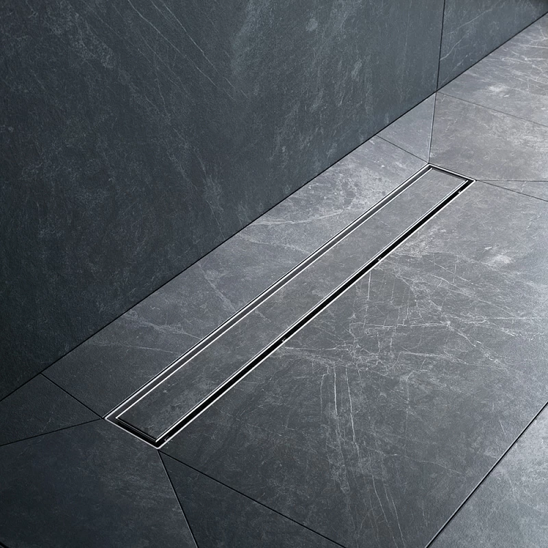 Душевой трап (лоток) 60 AM.PM MasterFlow W01SC-U11-060-04SB комбинированный затвор со стальной матовой решеткой под плитку