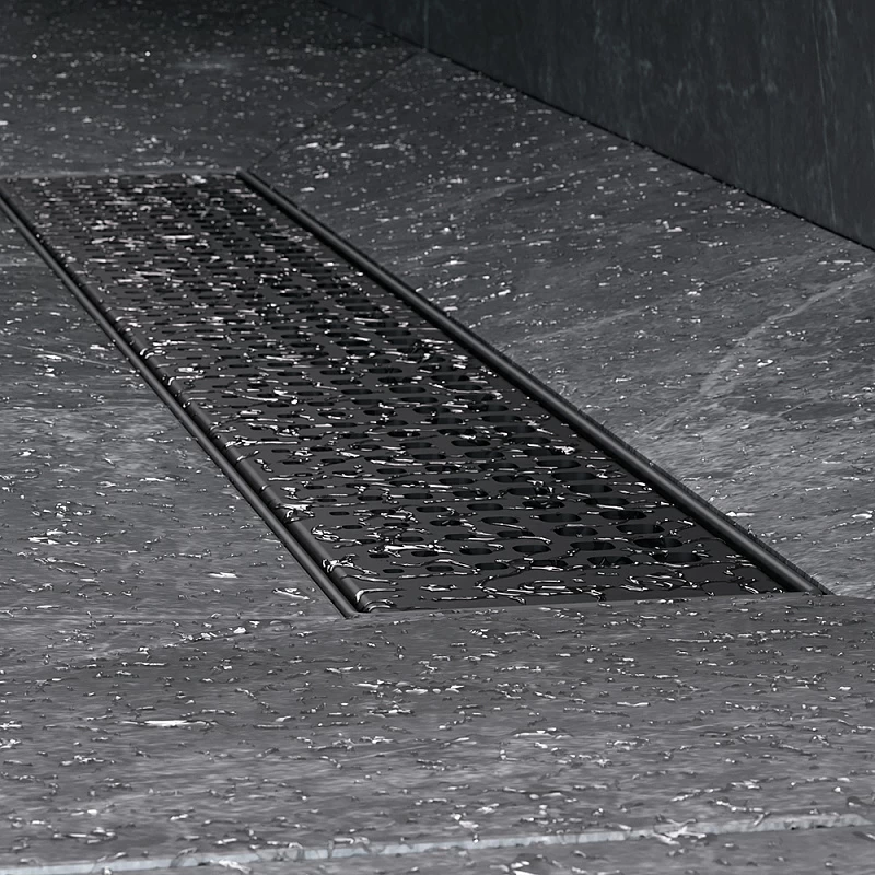 Душевой трап (лоток) 50 AM.PM MasterFlow W01SC-P11-050-01BM комбинированный затвор с черной матовой решеткой