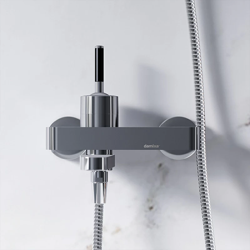 Смеситель для ванны и душа Damixa Arc 291000000 поворотный излив, хром