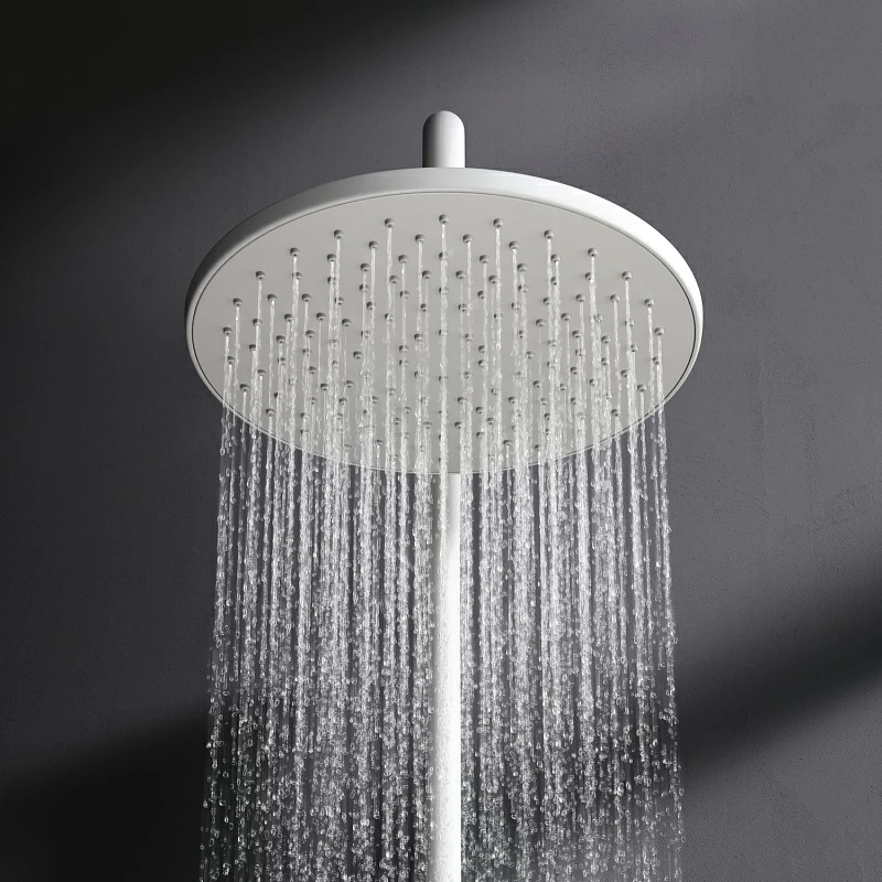 Душевая система AM.PM Gem F0790033 стойка с тропическим душем, белая