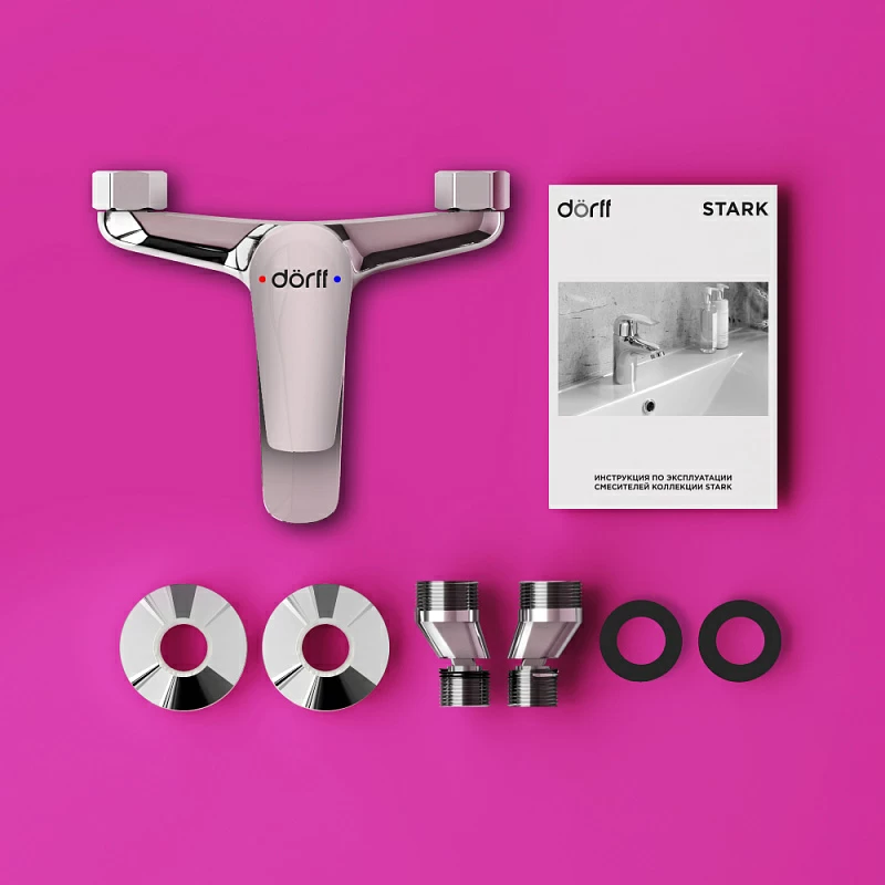 Cмеситель для ванны и душа Dorff Stark D1101000 хром