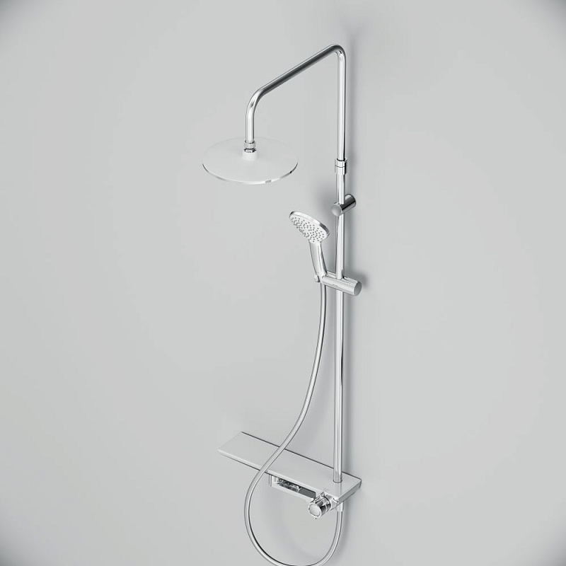 Душевая система AM.PM Gem F0790700 стойка с тропическим душем, смесителем, изливом, хром