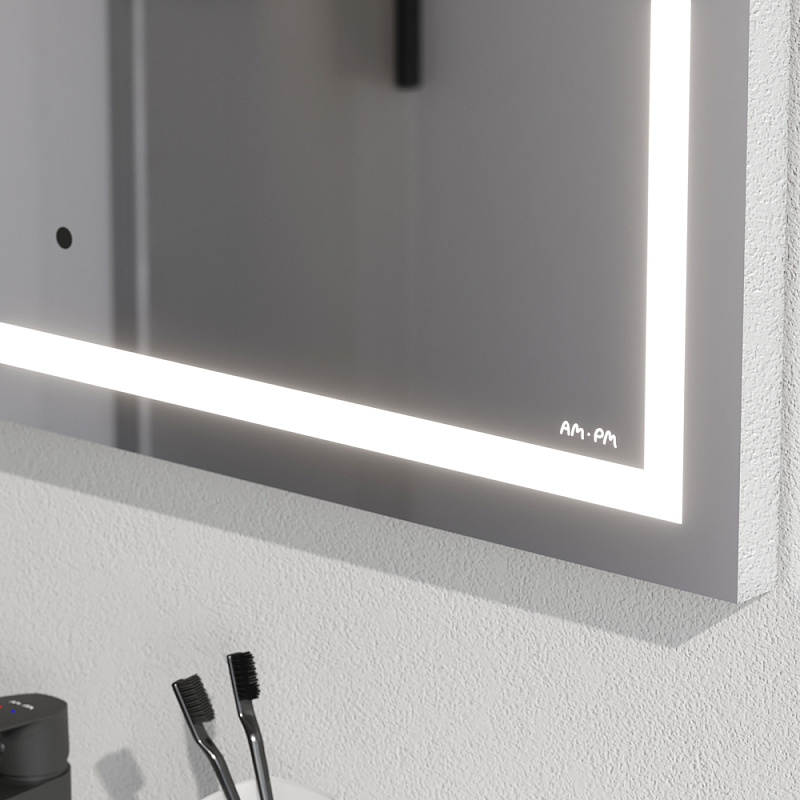 Зеркало с подсветкой в ванную прямоугольное 80 AM.PM Gem M91AMOX0801WG сенсорное