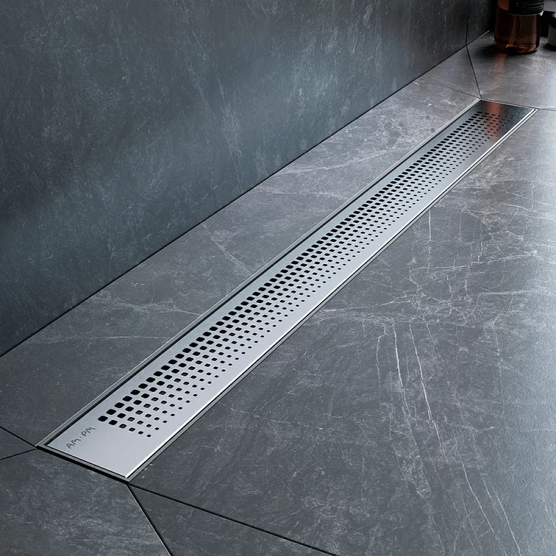 Душевой трап (лоток) 80 AM.PM PrimeFlow W02SC-P11-080-01SB комбинированный затвор со стальной матовой решеткой