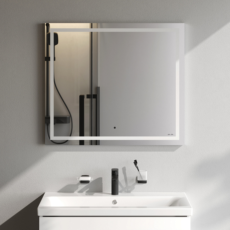 Зеркало с подсветкой в ванную прямоугольное 80 AM.PM Gem M91AMOX0801WG сенсорное