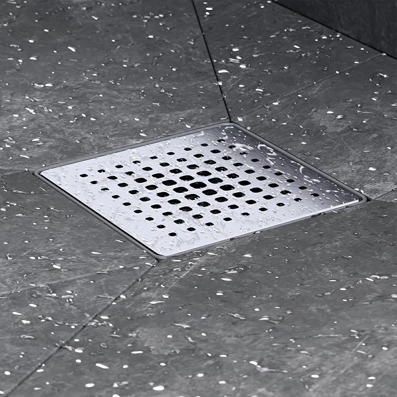 Душевой трап 10x10 AM.PM PrimeFlow W02BD-P11-010-01SB гидрозатвор со стальной матовой решеткой