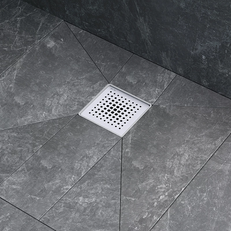 Душевой трап 10x10 AM.PM MasterFlow W01BD-P11-010-01SB комбинированный затвор со стальной матовой решеткой