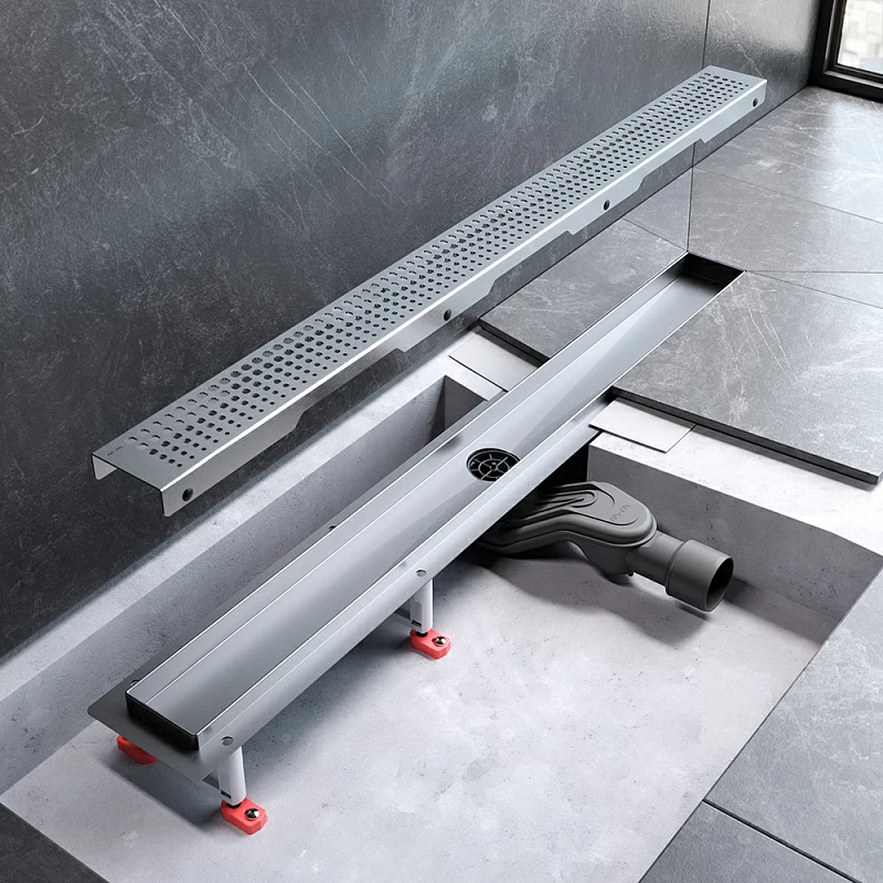 Душевой трап (лоток) 80 AM.PM MasterFlow W01SC-P11-080-01SB комбинированный затвор со стальной матовой решеткой