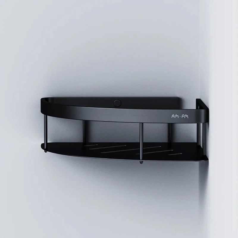 Полка в ванную угловая AM.PM Sense L A7454122 черная