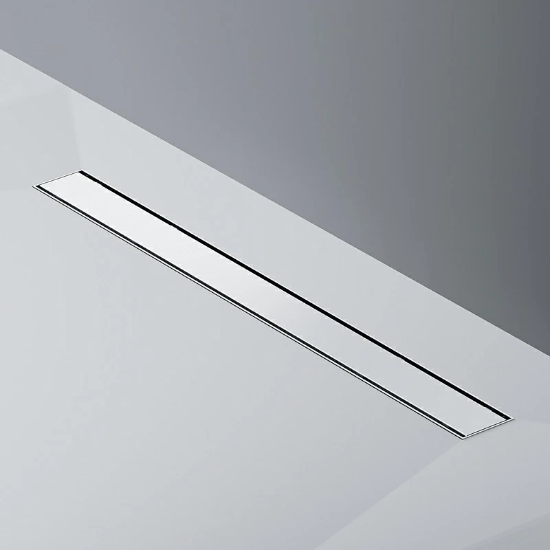 Душевой трап (лоток) 80 AM.PM PrimeFlow W02SC-U11-080-04SB комбинированный затвор со стальной матовой решеткой под плитку