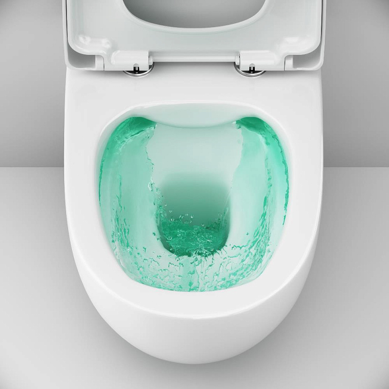 Унитаз подвесной AM.PM Awe C111700SC безободковый с сиденьем микролифт, белый