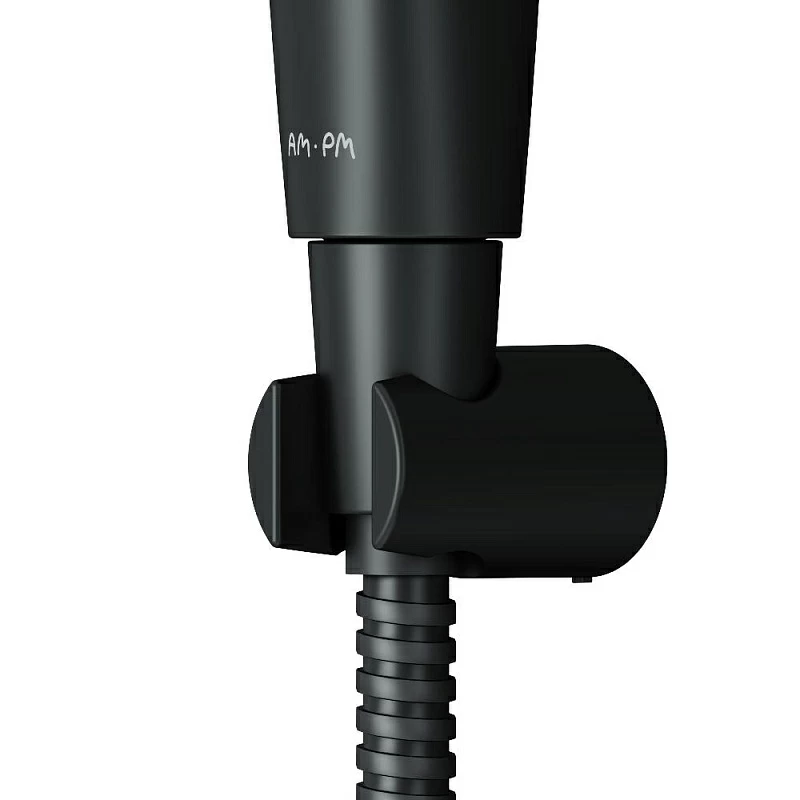 Гигиенический душ (лейка) АM.PM F0202022 со шлангом и держателем, черный матовый