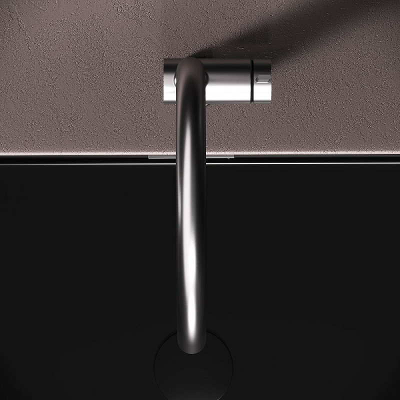 Смеситель для кухни AM.PM Func F8F07011 высокий с С-изливом, сатин