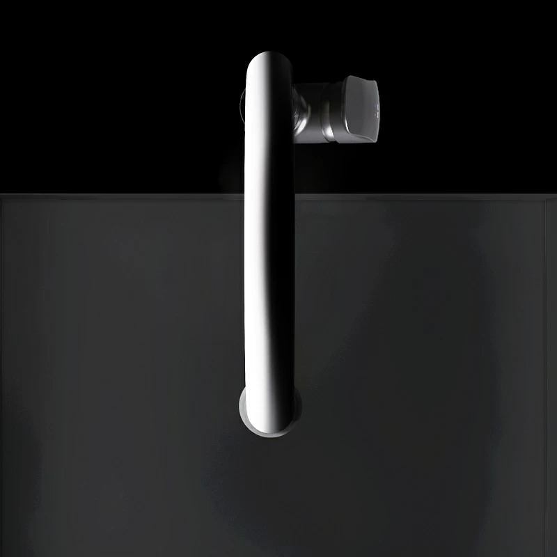 Смеситель для кухни AM.PM Like F8007822 высокий, черный, с гибким изливом и каналом питьевой воды