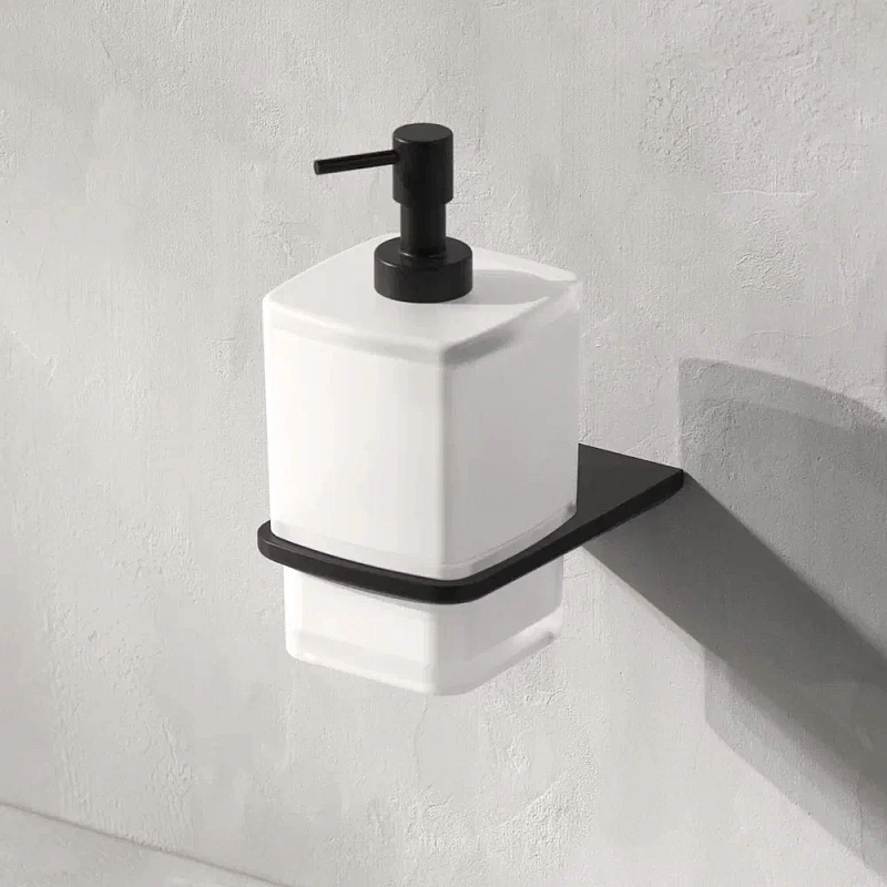 Дозатор для мыла настенный стеклянный AM.PM Inspire 2.0 A50A36922 черный