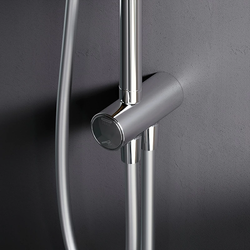 Душевая система AM.PM Gem F0790000 стойка с тропическим душем, хром