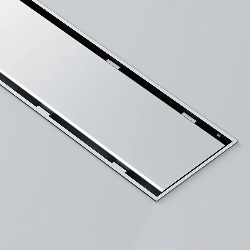 Душевой трап (лоток) 50 AM.PM PrimeFlow W02SC-U11-050-04SB комбинированный затвор со стальной матовой решеткой под плитку