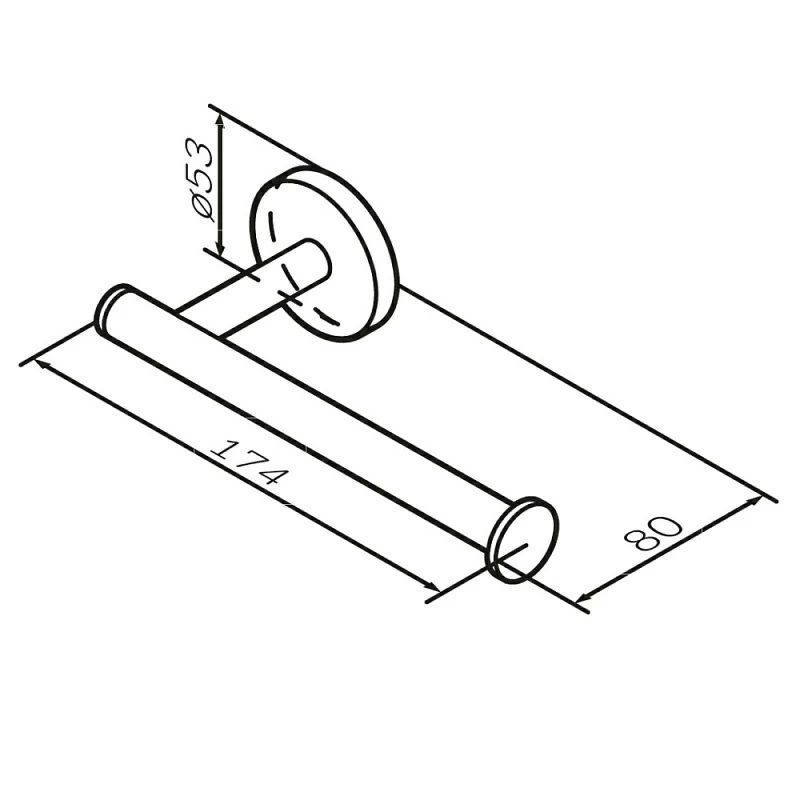 Держатель для туалетной бумаги настенный AM.PM X-Joy A85A34144 розовое золото