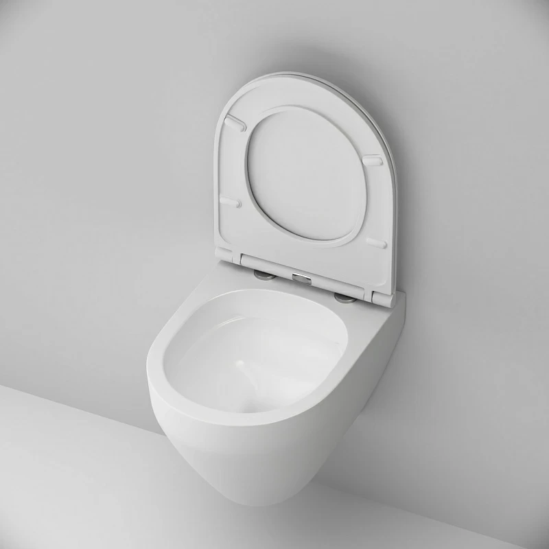 Унитаз подвесной AM.PM Spirit 2.0 C701700MWSC безободковый с сиденьем микролифт, белый матовый