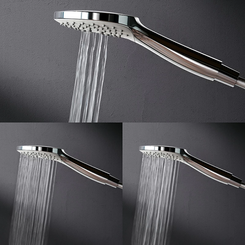 Душевая система AM.PM X-Joy F40885A34 стойка с тропическим душем, хром + смеситель для ванны хром