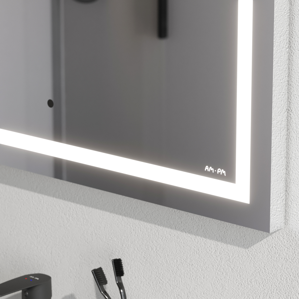 Универсальное зеркало настенное с контурной LED-подсветкой, 70 см Gem M91AMOX0701WG, Серебристый