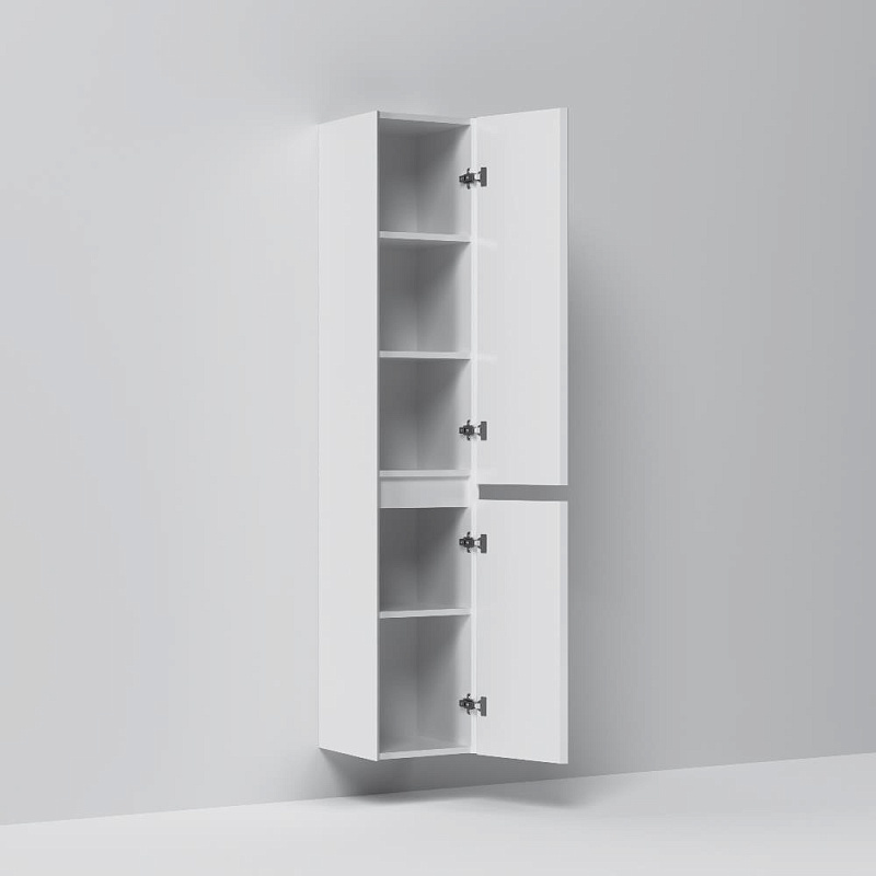 Шкаф-пенал для ванной 35 AM.PM Above M9XCHR0352WG навесной правый белый глянцевый