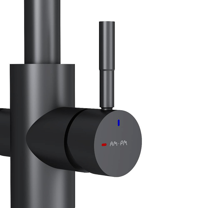 Смеситель для кухни AM.PM X-Joy S F85B07722 высокий, с каналом питьевой воды, черный