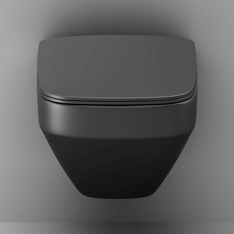 Унитаз подвесной AM.PM Inspire 2.0 C50A1700MBSC безободковый с сиденьем микролифт, черный матовый