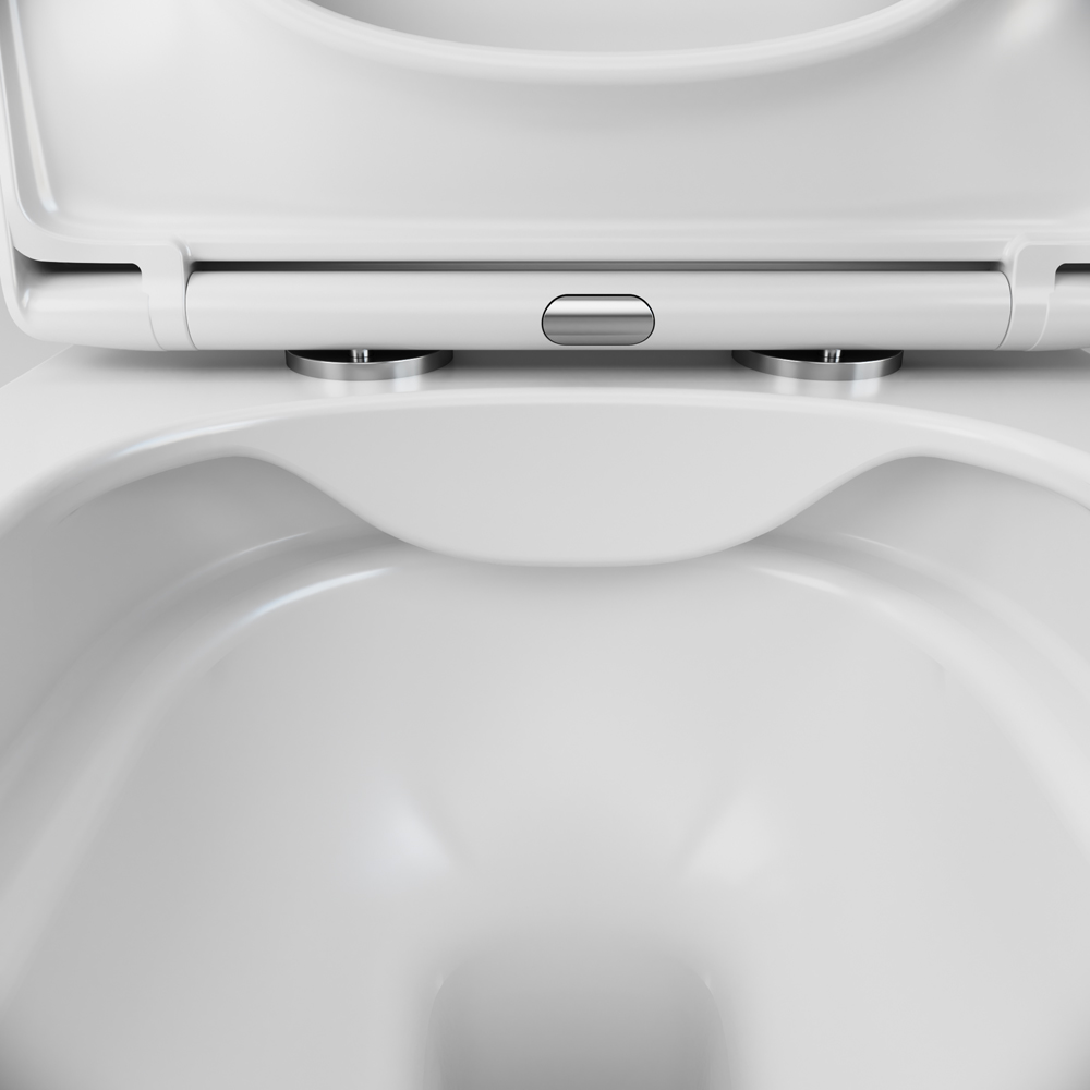 Унитаз подвесной FlashClean с сиденьем микролифт Spirit V2.0 C701701SC, Белый