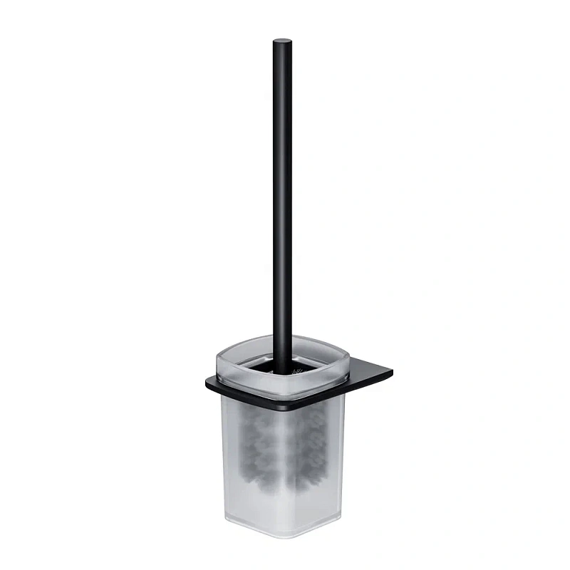 Ершик для унитаза AM.PM Inspire 2.0 A50A33422 со стеклянной настенной подставкой, черный